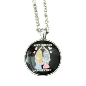 NWT FREE w/$35 Bundle Purchase 🫶 “Best Friends Forever” Silver Plated Necklace